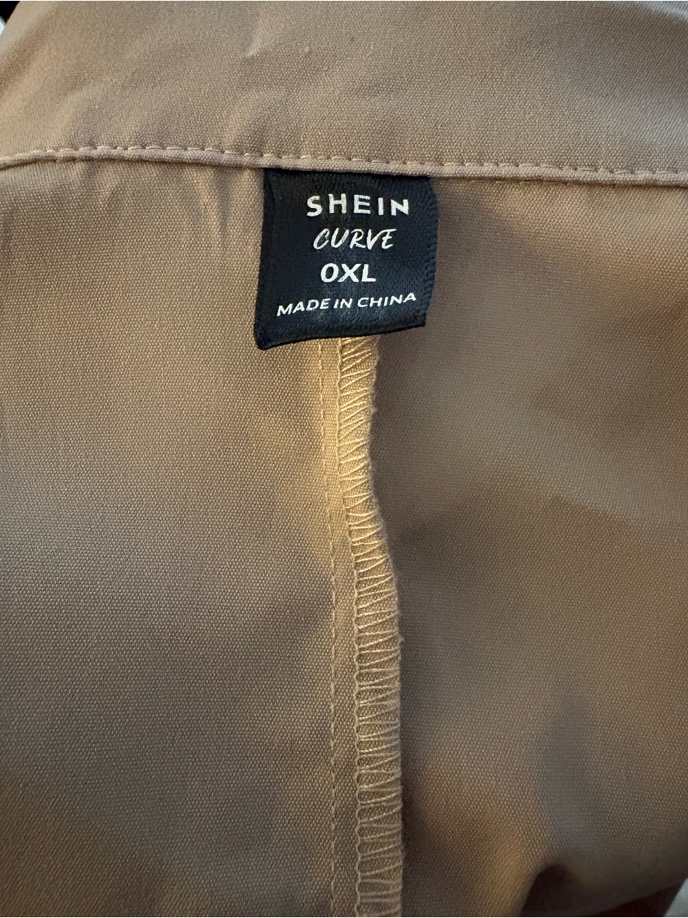 SHEIN Curve OXL Trench-Inspired Vest in Tan - Picture 2 of 2